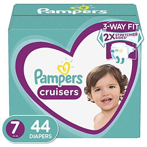 Product Cover Diapers Size 7, 44 Count - Pampers Cruisers Disposable Baby Diapers, Super Pack
