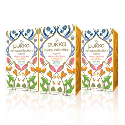 Product Cover Pukka Herbs Herbal Collection, Selection of Five Organic Herbal Teas (3 Pack, 60 Tea Bags)
