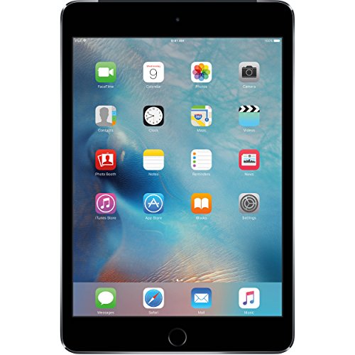 Product Cover Apple iPad Mini 4, 64GB with Retina Display, Wi-Fi + Cellular, Space Gray (Renewed)