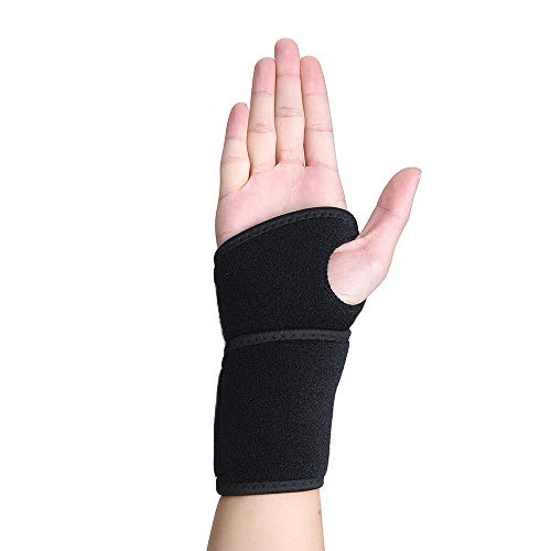 Product Cover Wrist Brace Support for Carpal Tunnel, Arthritis and Tendinitis, Wrist Compression Wrap with Pain Relief, Fit for Both Left Hand and Right Hand - Single
