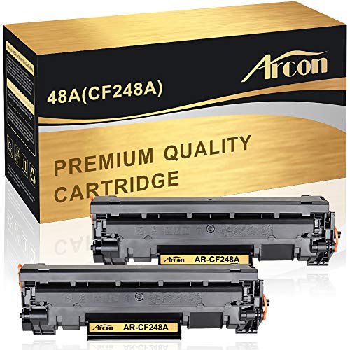 Product Cover Arcon Compatible Toner Cartridge Replacement for HP 48A CF248A HP M15W HP M28W M29W HP Laserjet Pro M15w M15a M16a M16w HP Laserjet MFP M28w M28a M29a MFP M29w 48A CF248A Printer Toner(Black,2Packs)