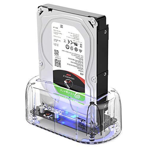 Product Cover ORICO Hard Drive Docking Station, USB3.1 Gen2 10Gbps to SATA 2.5/3.5 inch SSD HDD Docking Station Laptop External Hard Drive Enclosure, Support 12TB
