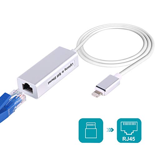 Product Cover ENBIA RJ45 Ethernet LAN Network Adapter for Phone Pad, Phone Ethernet Adapter, 3.3ft/1m Cable, 10/100Mbps High Speed,Plug and Play