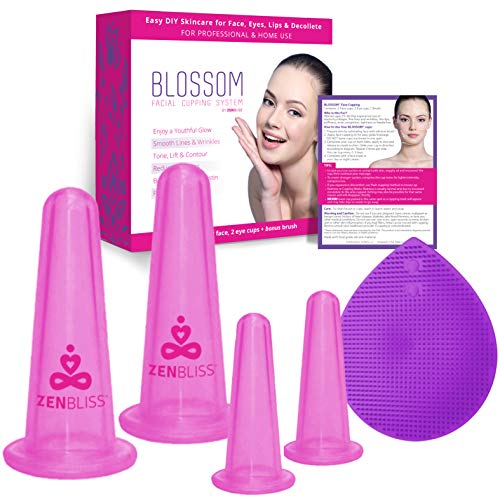 Product Cover Facial Cupping Set for Face Eyes and Lips Silicone Cupping Therapy Antiaging Skincare