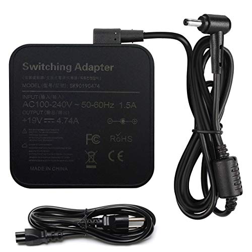 Product Cover 90W Laptop Charger for Asus K53E K55A K501U K501UX K501UW Q550L K501L K501LX ADP-90YD PA-1900-30 Replacement AC Adapter 19V 4.74A X53E K55N K52F K53S K53SV A53E N56VJ Power Supply