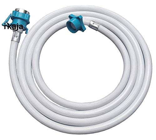 Product Cover Irkaja 5 Meter Front & Top Load Washing Machine Flexible Water Inlet/Inflow Hose Pipe/Tube with Lock Type Tap Adapter/Connector (5 Meter)