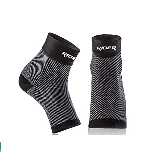 Product Cover Just Rider Ankle Brace Compression Sleeve - Relieves Achilles Tendinitis, Joint Pain. Plantar Fasciitis Foot Sock with Arch Support Reduces Swelling & Heel Spur Pain. Injury Recovery for Sports
