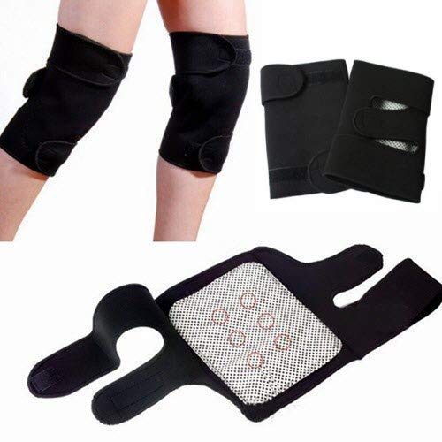 Product Cover VOETEX ZONETM Magnetic Therapy Knee Hot Belt Self Heating Knee pad Knee Support Belt Tourmaline Knee Braces Support Heating Belt - Free size