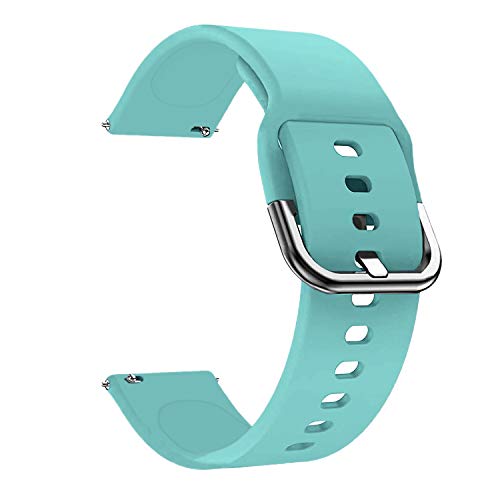 Product Cover Lwsengme Watch Bands-Width 20mm,22mm-Quick Release & Choose Color-Soft Silicone Replacement Watch Straps (#12, 20mm(Watch Lug Width is 20mm))