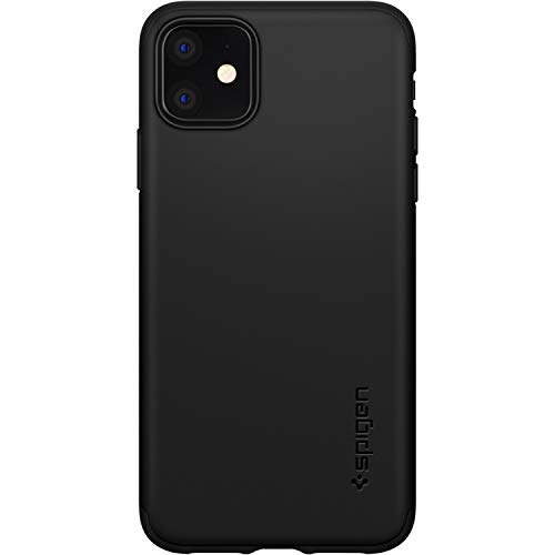 Product Cover Spigen Thin Fit 360 Designed for Apple iPhone 11 Case (2019) Screen Protector Included - Black