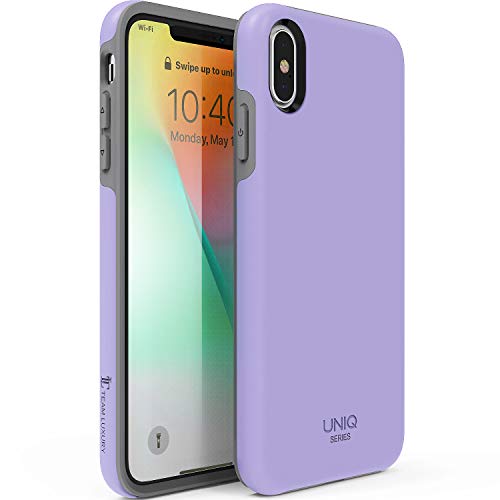 Product Cover TEAM LUXURY iPhone Xs Max case, [UNIQ Series] Ultra Defender Shockproof Hybrid Slim Protective Cover Phone Case for Apple iPhone Xs MAX 6.5