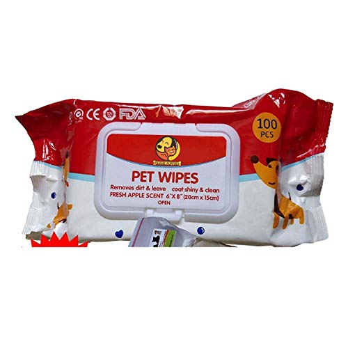 Product Cover Foodie Puppies Wet Pet Wipes for Dogs, Puppies & Pets with Fresh Apple Scent 6