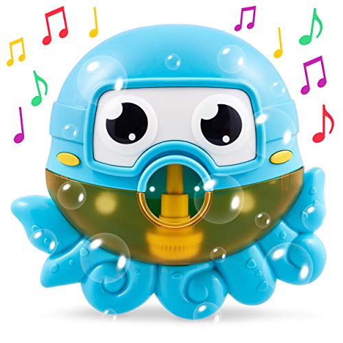 Product Cover CHUCHIK Octopus Bath Toy. Bubble Bath Maker for The Bathtub. Blows Bubbles and Plays 24 Children's Songs - Baby, Toddler Kids Bath Toys Makes Great Gifts for Toddlers - Sing-Along Bath Bubble Machine