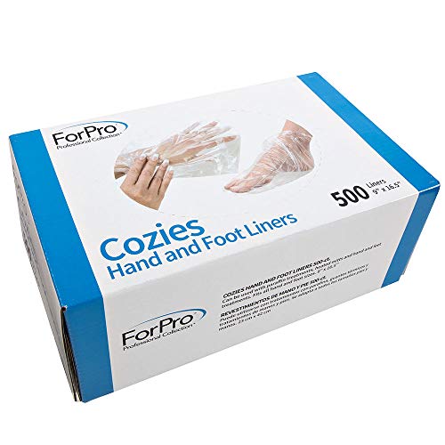 Product Cover ForPro Cozies Hand and Foot Liners, Paraffin Treatments, Heated Mitts, Hand/Foot Treatments, 9 W x 16.5 L Inches, 500-Count