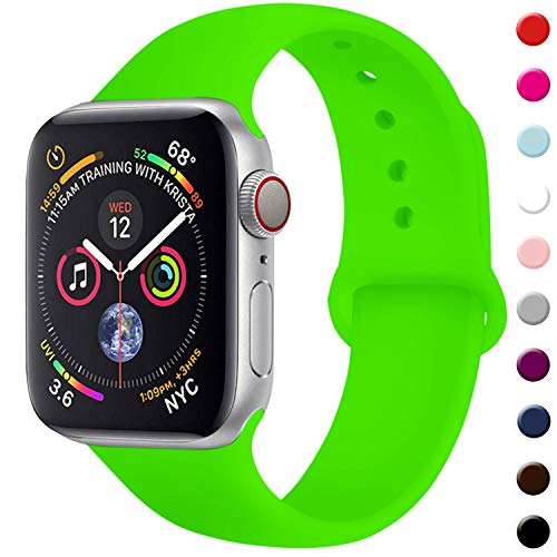Product Cover TIMTU Sport Bands Compatible with Apple Watch 42mm 44mm, Womens Bands Compatible with iWatch 42mm/44mm, S/M Green
