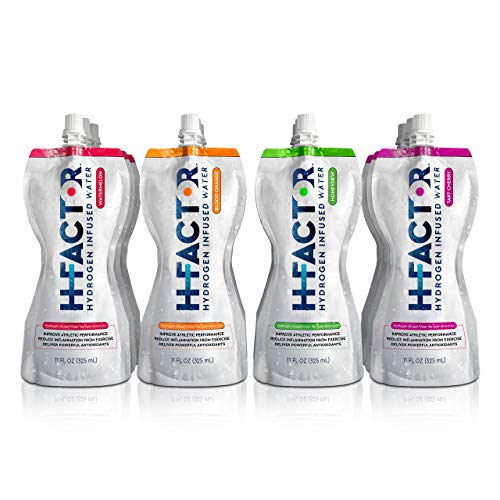 Product Cover H Factor Flavored Hydrogen Water - Pure Infused Drinking Water for Natural Pre Or Post Workout Recovery, Molecular Hydrogen Supports Athletic Performance, Delivers Antioxidants (Variety, 12 Count)