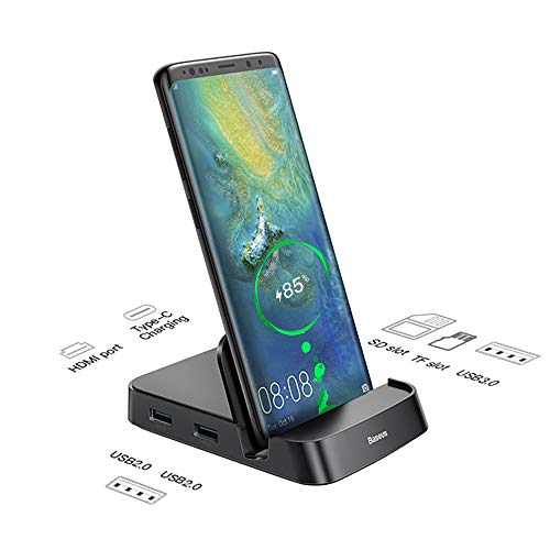 Product Cover Baseus USB Type C HUB Docking Station for Samsung S10 S9 Dex Pad Station USB-C to HDMI Dock Power Adapter for Huawei P30 P20 Pro