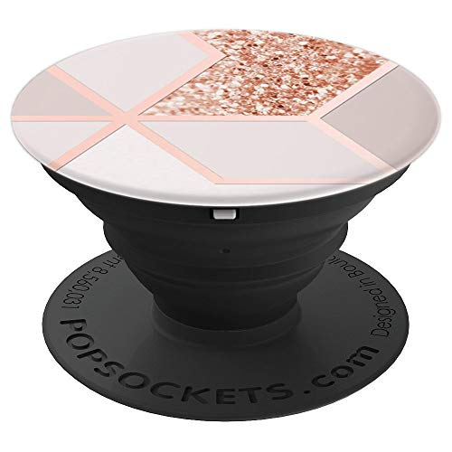Product Cover Geometric Marble Pop Mount Socket Phone Grip for marble case