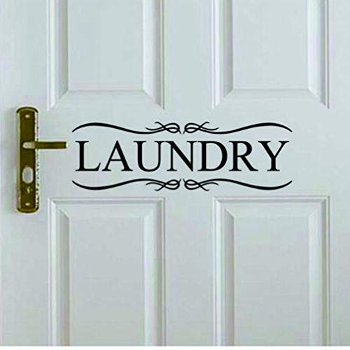 Product Cover WOVTCP Laundry Room Decor - Laundry Door Decal - Laundry Wall Decals- Laundry Door Vinyl Lettering - Laundry Sign - Laundry Wall Decor