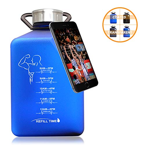 Product Cover New 2.7L Outdoor Large Capacity 91OZ Water Bottle Created with a Lazy Support for Putting Cell Phone Reusable Drink More Daily Jug for Bodybuilding Gym Outdoor Sports