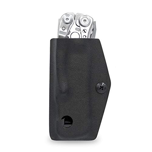 Product Cover Clip & Carry Kydex Sheath Belt Clip Holster Holder Cover for LEATHERMAN SKELETOOL - Made in USA (Black)