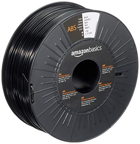 Product Cover AmazonBasics ABS 3D Printer Filament, 1.75mm, Black, 1 kg Spool