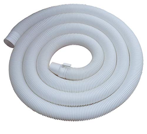 Product Cover Irkaja 4 Meter Washing Machine Corrugated Plastic Flexible Waste Water Outlet Drain Hose Pipe/Extension Pipe for Top Load Fully & Semi Automatic Washing Machine (4 Meter)