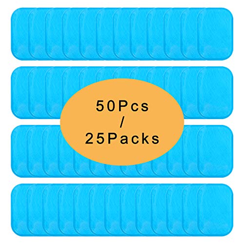 Product Cover UYGHHK 50 Pcs/25 Pack Gel Pads for Abs Stimulator Abs Replacement Gel Pads Abs Trainer Replacement Gel Sheet for Muscle Toner Abs Toner Abdominal Toning Belt