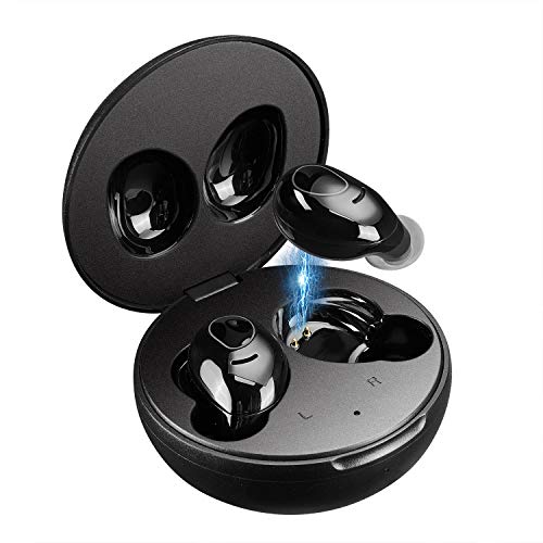 Product Cover Wireless Earbuds,XINBAOHONG Bluetooth 5.0 TWS in-Ear Headphones with Charging Case and Built-in Mic Headset Easy-Pair Sweatproof Mini Touch Control Earphones
