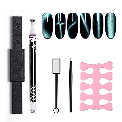 Product Cover Double Headed Nail Art Magnet Stick Cat Eyes Magnet for Nail Gel Polish 5d Line Strip Effect Strong Magnetic Pen Tools