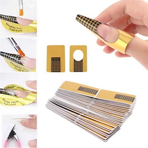 Product Cover Digital Shoppy 20Pcs Nail Extension Sticker Professional Acrylic Nail Form Tips