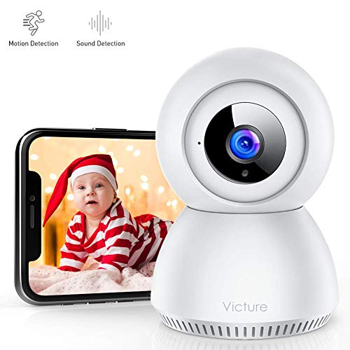 Product Cover Victure 1080P FHD Baby Monitor with 2.4G WiFi Wireless IP Home Security Camera Indoor Surveillance Camera with Smart Sound Detection Motion Tracking Night Vision and 2-Way Audio for Baby/Elder/Pet