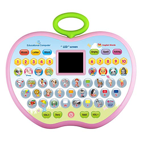 Product Cover KIDTOY Toys for 3 Year Olds Girls, Learning Tablets Gift for 1-3 Year Old Boys Kids Educational Computer Toy for 12-24 Months Baby Girl Boy Children Birthday Gifts 2-5 Year Olds