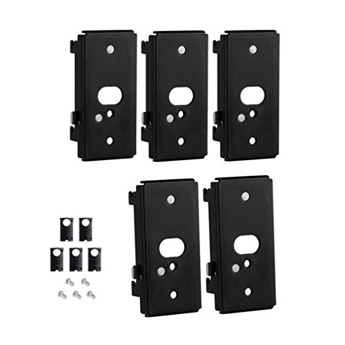 Product Cover Bedycoon 5 pcs Replacement Wall Mounting Bracket for Bose SlideConnect WB-50 - Black (UFS-20),Lifestyle 525 535 III,Lifestyle 600,soundtouch 300 soundtouch 520,CineMate 520 Wall Bracket