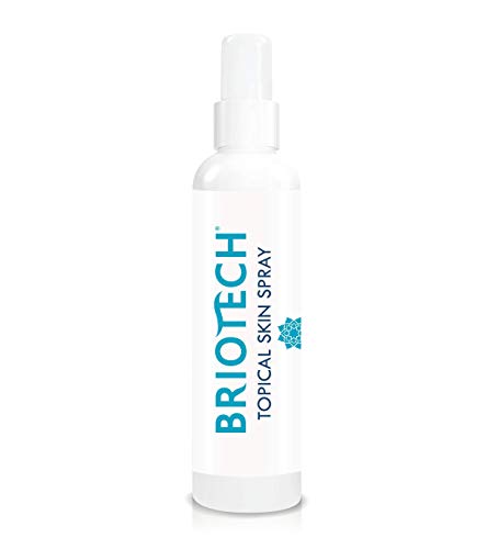 Product Cover BRIOTECH Topical Skin Spray - All Natural Pure HOCl Hypochlorous Solution - Soothing Saline Mist - Piercing Aftercare, After Sun, Post Procedure Relief - 8 oz. Size