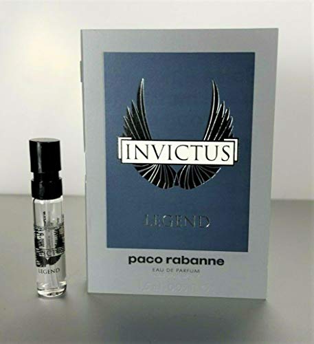 Product Cover Paco Rabanne INVICTUS LEGEND Eau De Parfum Spray Sample Vial .05 oz / 1.5 ml MENS NEW