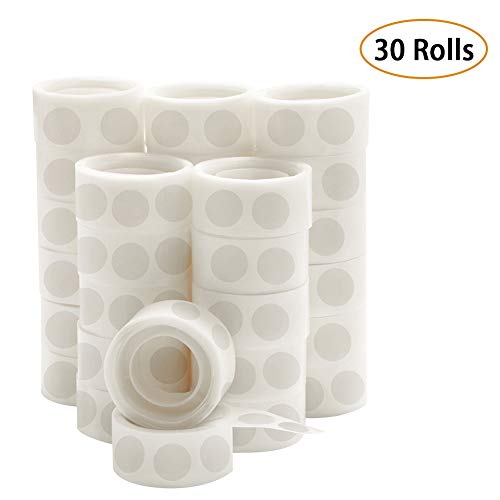 Product Cover UPINS 3000 Pcs Point Dots Balloon Glue Removable Adhesive Point Tape, 30 Rolls Double Sided Dots Stickers for Craft Wedding Decoration
