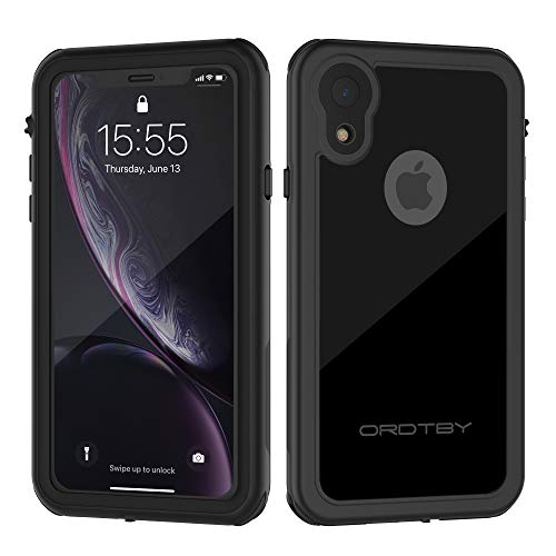 Product Cover ORDTBY iPhone XR Waterproof Case, 360° Full Body Protection Underwater Cover IP68 Certified for Shockproof Dustproof Snowproof and Waterproof Case for iPhone XR (Black)