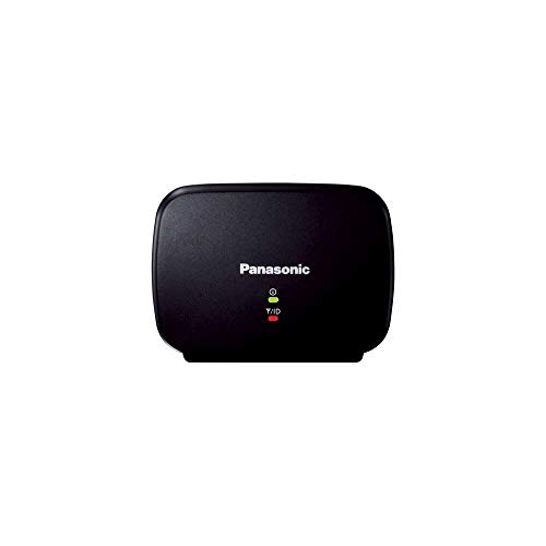 Product Cover Panasonic KX-TGA407B Range Extender for DECT 6.0 Plus Cordless Phones HD Voice Capable Doubles The Effective Transmission Distance Easy to Use (Black)