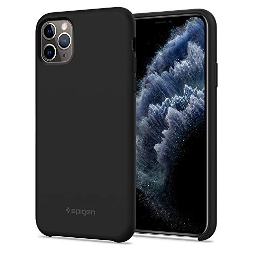 Product Cover Spigen Silicone Fit Designed for Apple iPhone 11 Pro Case (2019) - Black