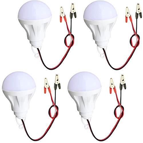 Product Cover Combo of 12 Volt LED Light 5 watt Bulb (White) -4 Pieces
