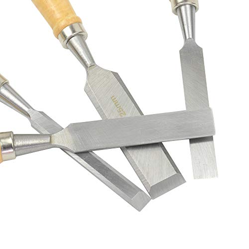 Product Cover ACCOCO 4PCS Wood Chisels set for Carpentry, Woodworking Wood Carving Chisels set includes 1/2