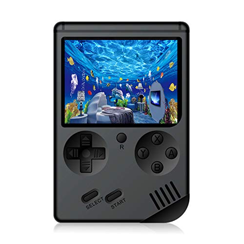 Product Cover JAFATOY Retro Handheld Games Console for Kids/Adults, 168 Classic Games 8 Bit Games 3 inch Screen Video Games with AV Cable Play on TV (Black)