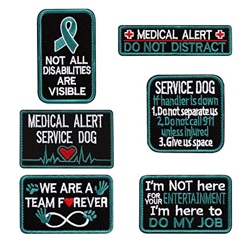 Product Cover Vevins Service Dog Vest Petch - K9 in Training Hook and Loop Tag - Embroidered Morale Patches for Tactiacl Dog Harness Backpack