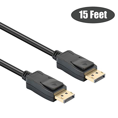 Product Cover DisplayPort to DP 4K 60Hz 15 Feet Cable, Benfei DisplayPort to Display Port Male to Male Cable Gold-Plated Cord Compatible for Lenovo, Dell, HP, ASUS