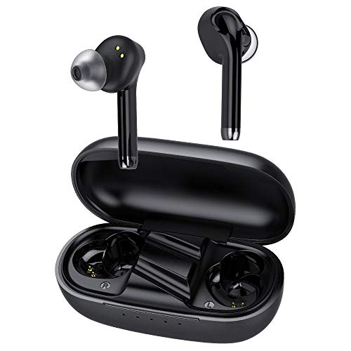 Product Cover True Wireless Earbuds Bluetooth Earphones,Q70 High End Black TWS in Ear Stereo Bluetooth Headphones Sport Headset (Bluetooth 5.0, QCC3020, APTX, Built-in Mic,Total 24 Hours Playtime) for Running