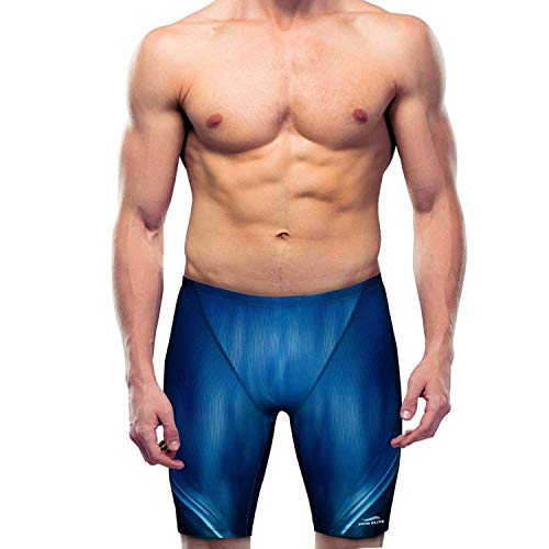 Product Cover Jammers for Men - Swimming Jammers for Men and Boys - Swim Pants - L Blue