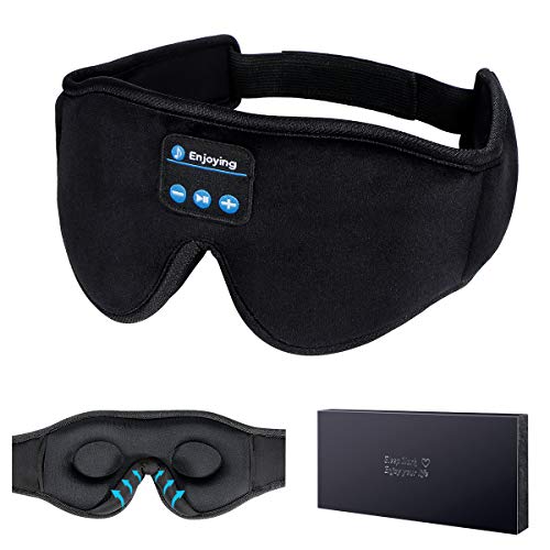 Product Cover Sleep Headphones, 3D Sleep Mask Bluetooth 5.0 Wireless Music Eye Mask, LC-dolida Sleeping Headphones for Side Sleepers, with Ultra-Thin HD Stereo Speakers Perfect for Sleeping, Air Travel, Meditation