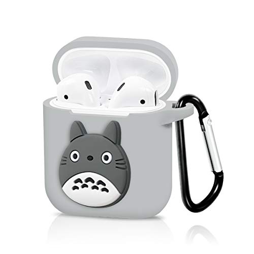 Product Cover Airpods Case, Dolopow AirPods Accessories Shockproof Protective Premium Silicone Cover Skin for AirPods Charging Case 2 & 1 -Red Bape (Totoro)