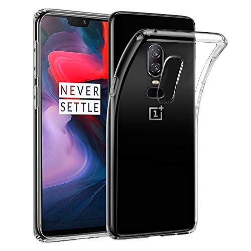 Product Cover CaseRepublic Transparent Back Cover for OnePlus 6 (Soft & Flexible Back Cover)